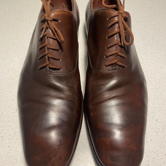 Gucci Men’s lace up Brown calf Oxford Shoes US 12 D - Picture 2 of 8